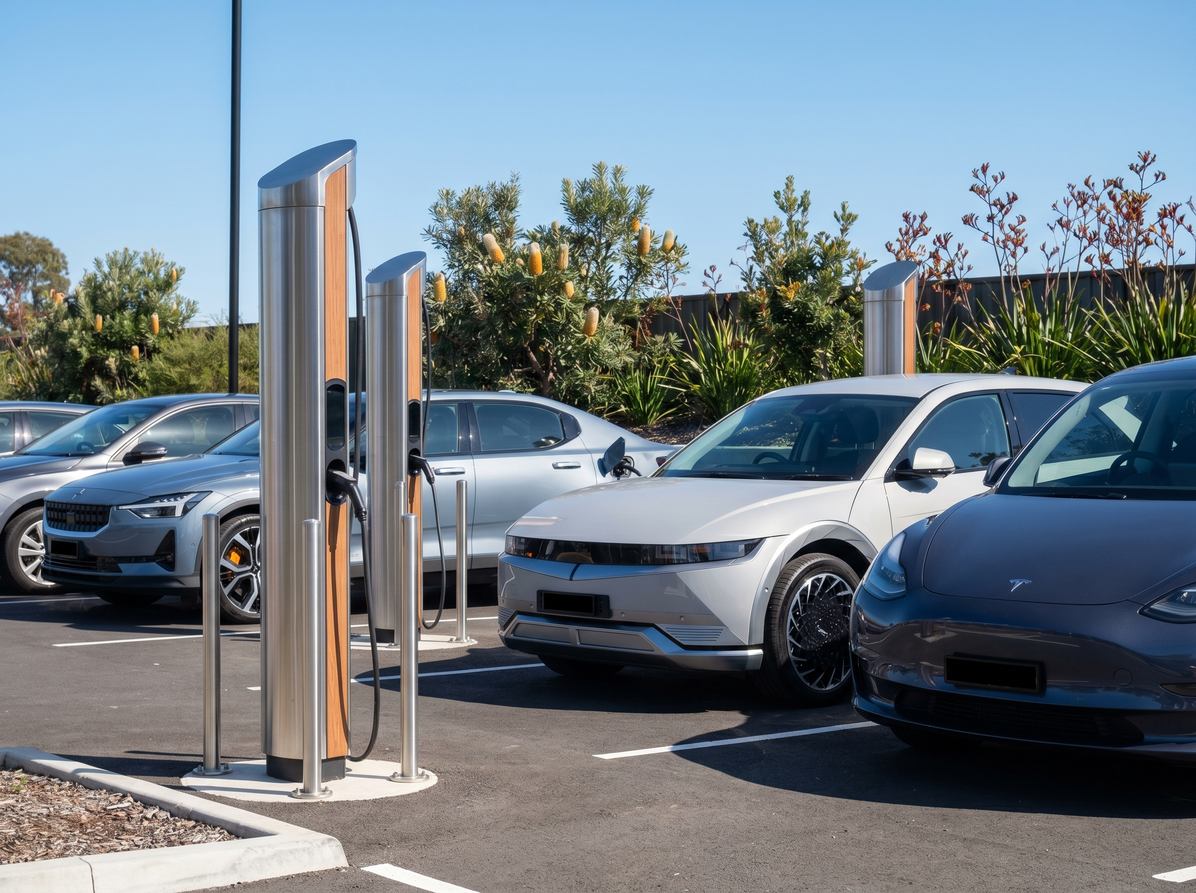 Commercial — Chargers for a car park